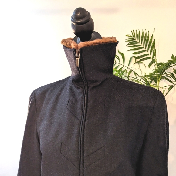Giorgio Armani Collezioni Wool, Cashmere And Shearling Jkt - Picture 1 of 15